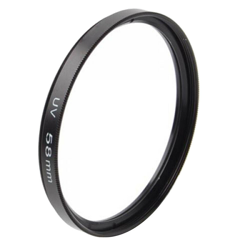 58mm UV Protection Lens Filter for DV Camcorder Camera Black
