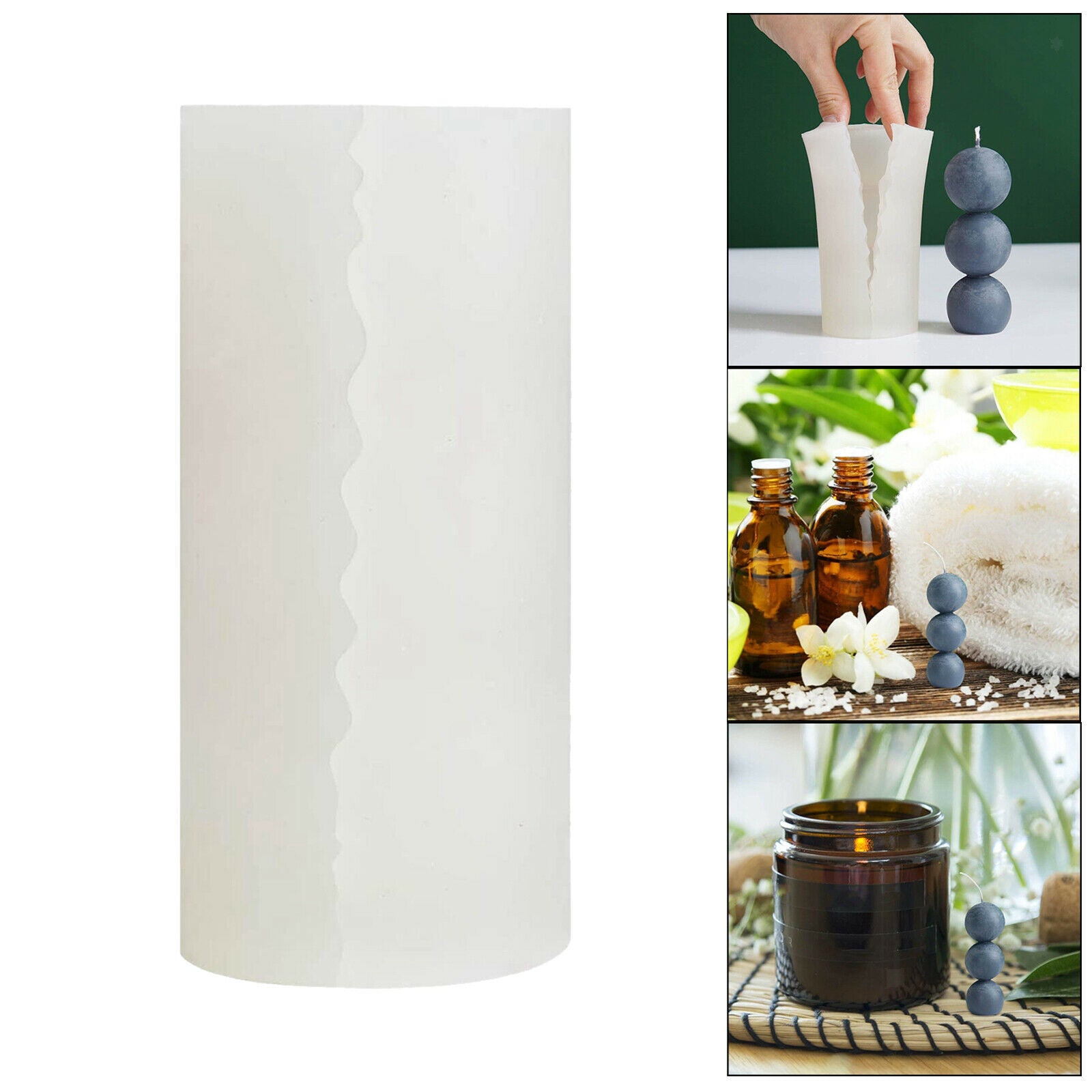 Ball Shape Candle Making Mold Handmade Soap Mould DIY Clay Tool Decoration
