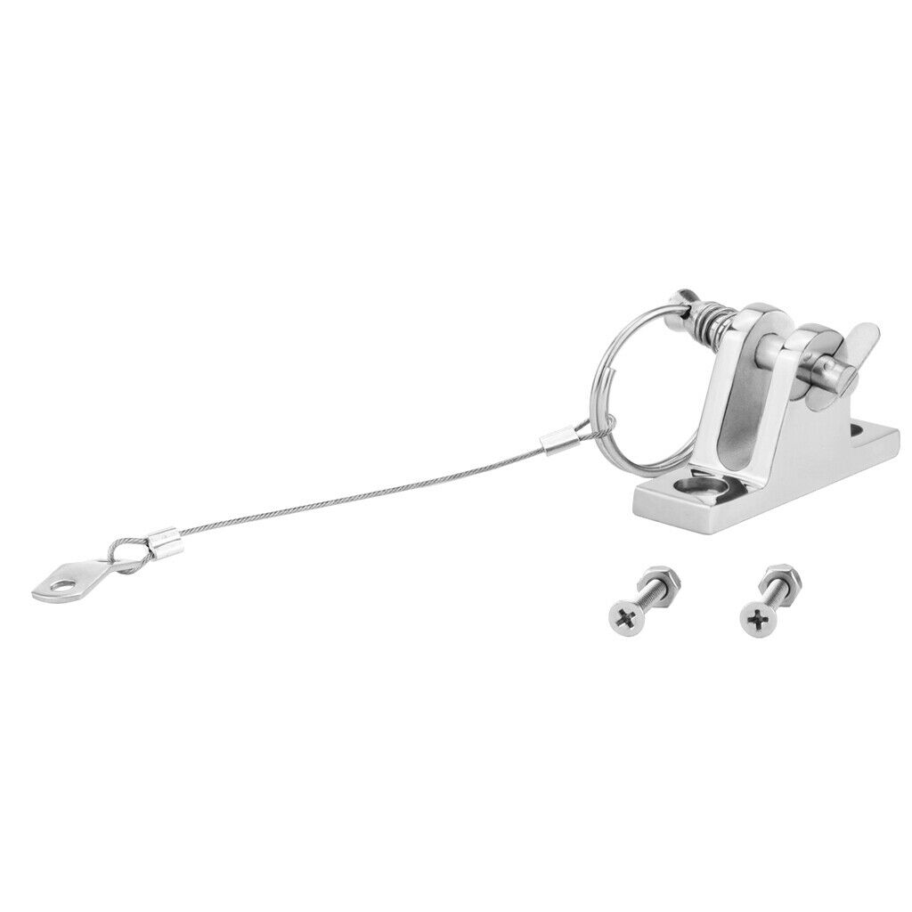 Marine 316 Stainless Steel Boat Canopy Fitting Quick Release Pin Lanyard
