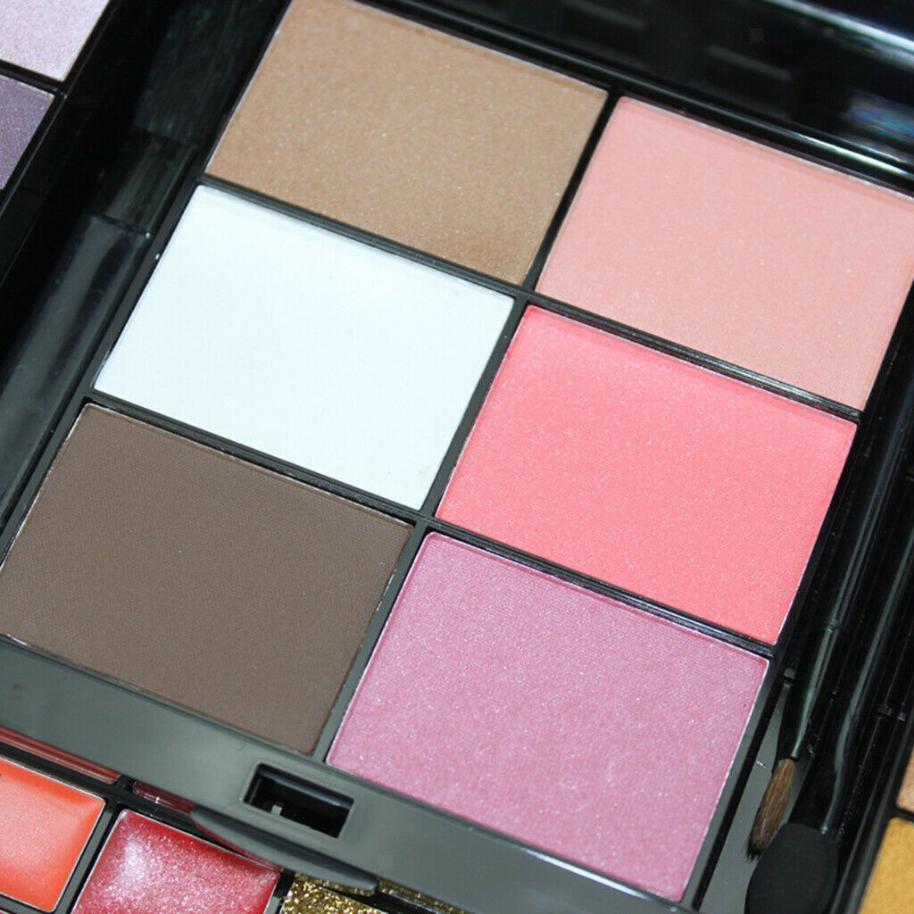 Professional 74 Colors Lipstick Blush Palette Sweatproof Blusher Lip Gloss