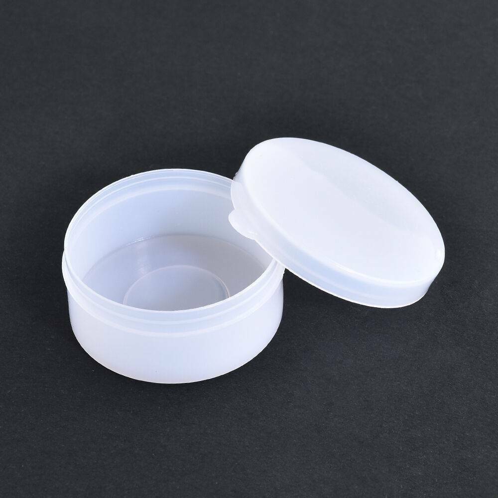 50PCS Lot White Plastic Cosmetic Sample Container 10-Grams Jars Pot Small Empty/