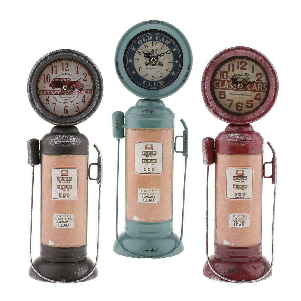 Creative Clock Retro Clock For Home Bedroom Living Room Office Decor Blue