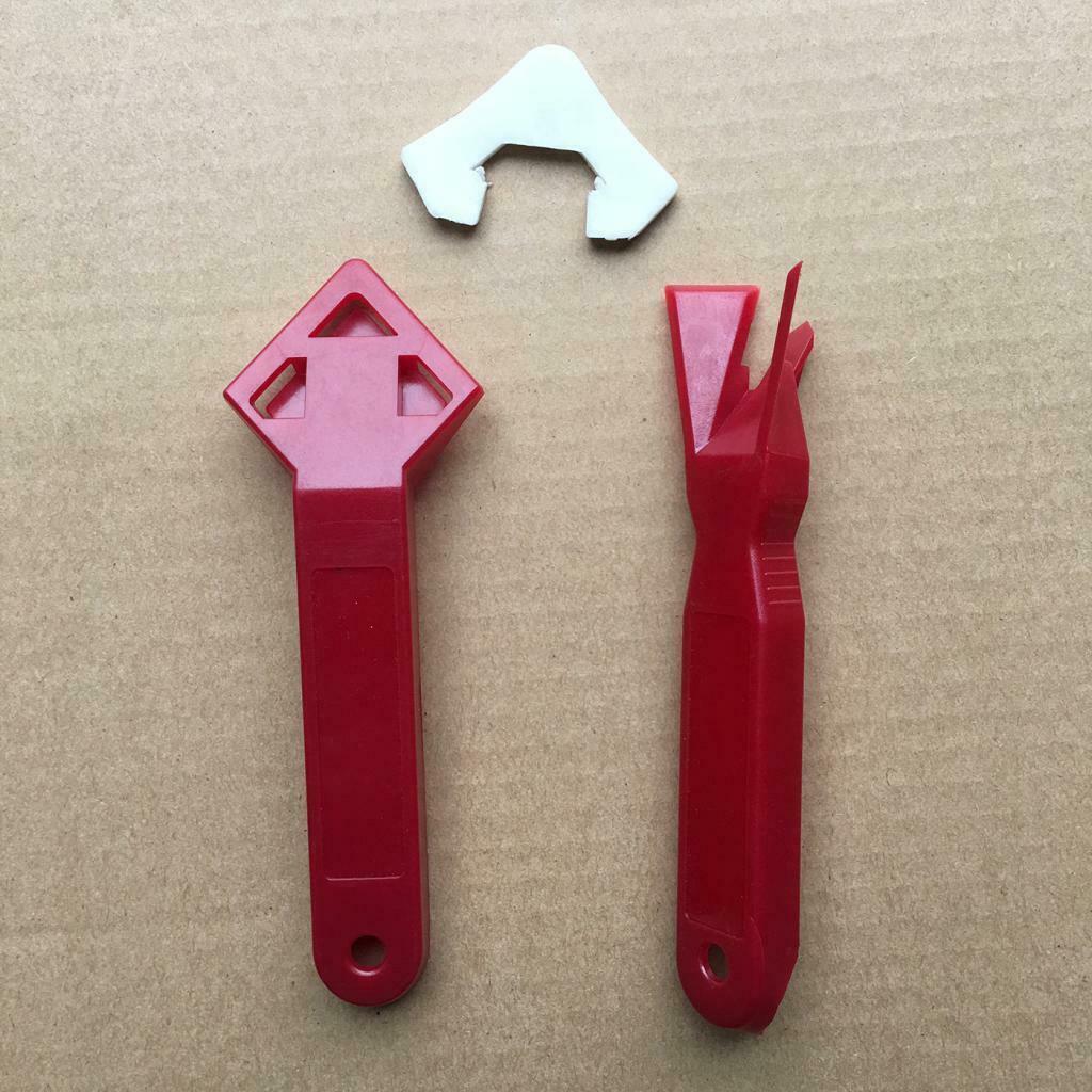 Silicone Caulk Cement Scraper Tool Grout Removal Dirt Tool Shovel 4pcs