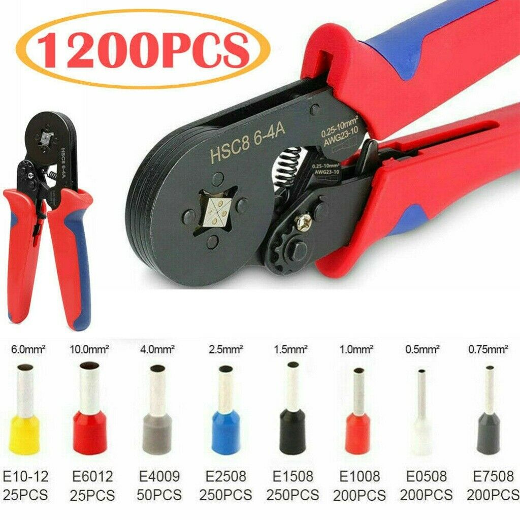 Tube-Type Cold-Pressed Terminal Combination Boxed Crimping Pliers Insulated