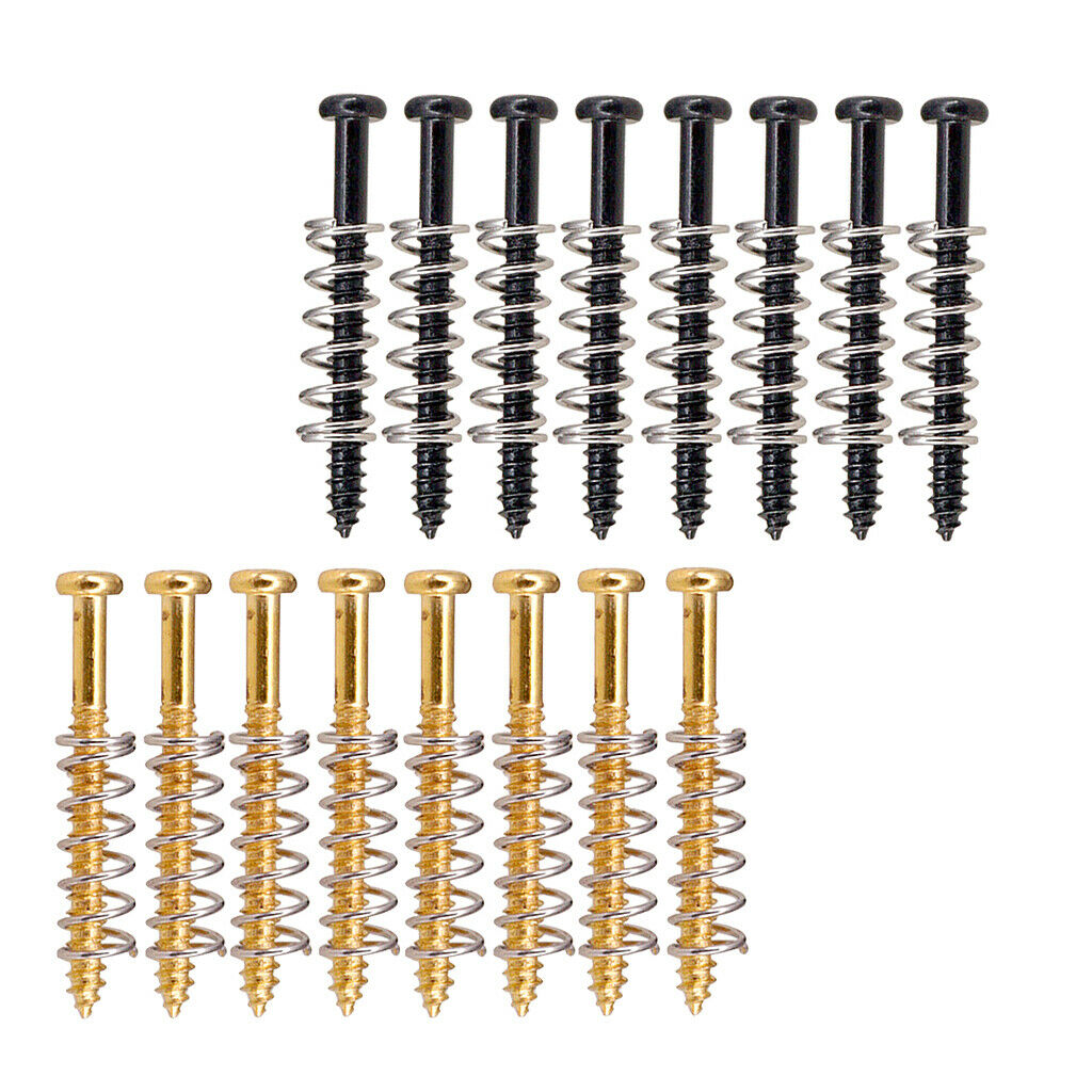 Set of 16 iron Electric Guitar Humbucker Pickup Frame Ring Screws Set Musical