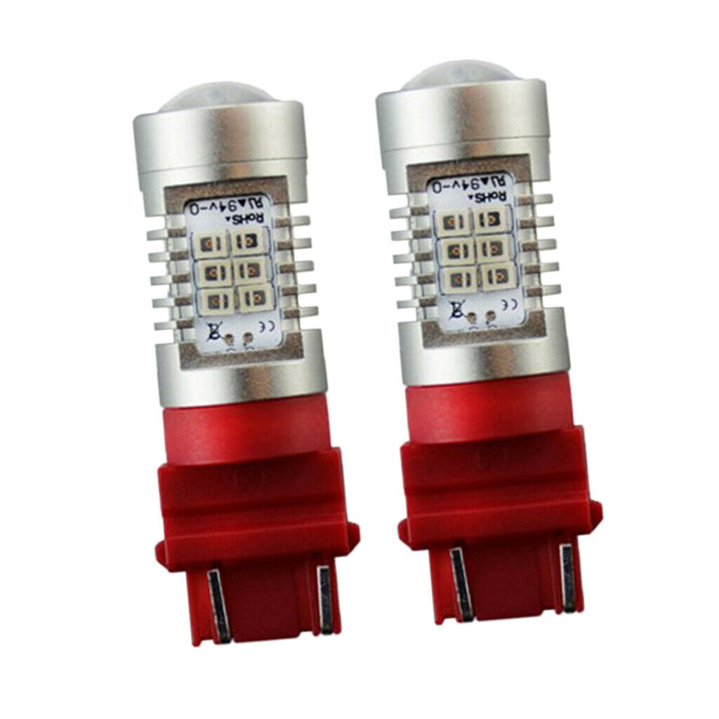 2 Pieces 3156 3157 21SMD LED Bulb for Car Turn Parking Signal Light Red