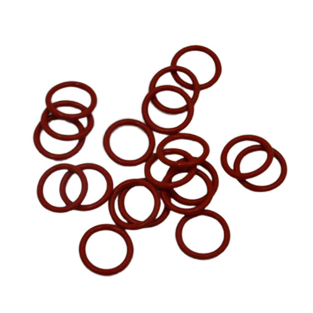 20x Orange Silicone O-Rings Tube Damper Silicone Rings For 12AX7 12AU7 .