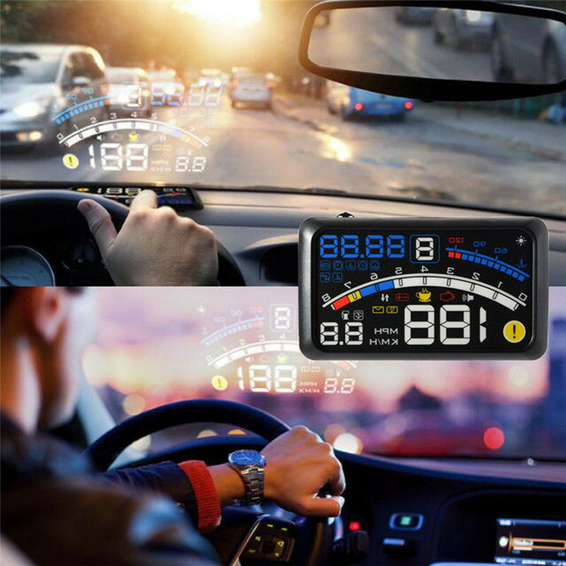 Universal F4 Head Up Display HUD ODB2 Auto Car Speedometer Warning System Saf Rf