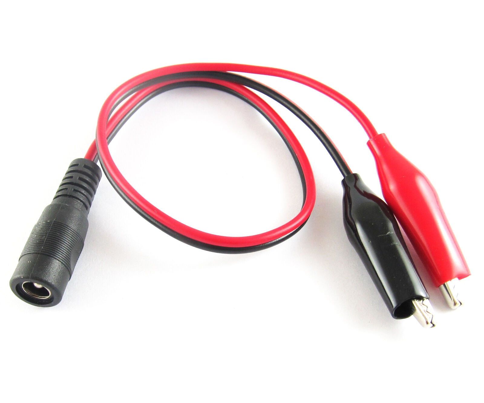 10set Medium Alligator Clip to 2.1x5.5mm DC Jack Female DC Power Cable 30cm/1FT