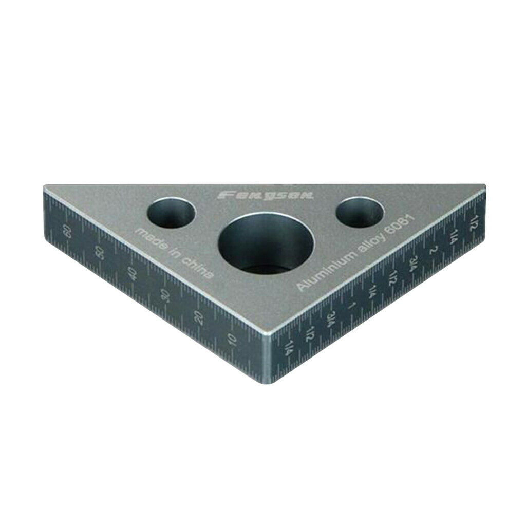 Aluminium Triangle Ruler Woodworking Height Measuring Tool Metric and inch
