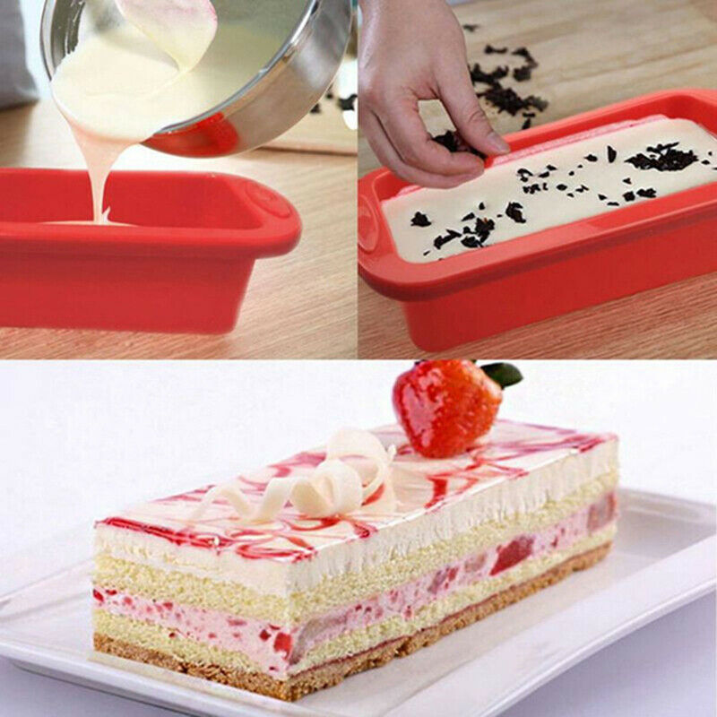 Silicone mold DIY Cold Processing Soap Cake Toast Toast Rectangular To.l8