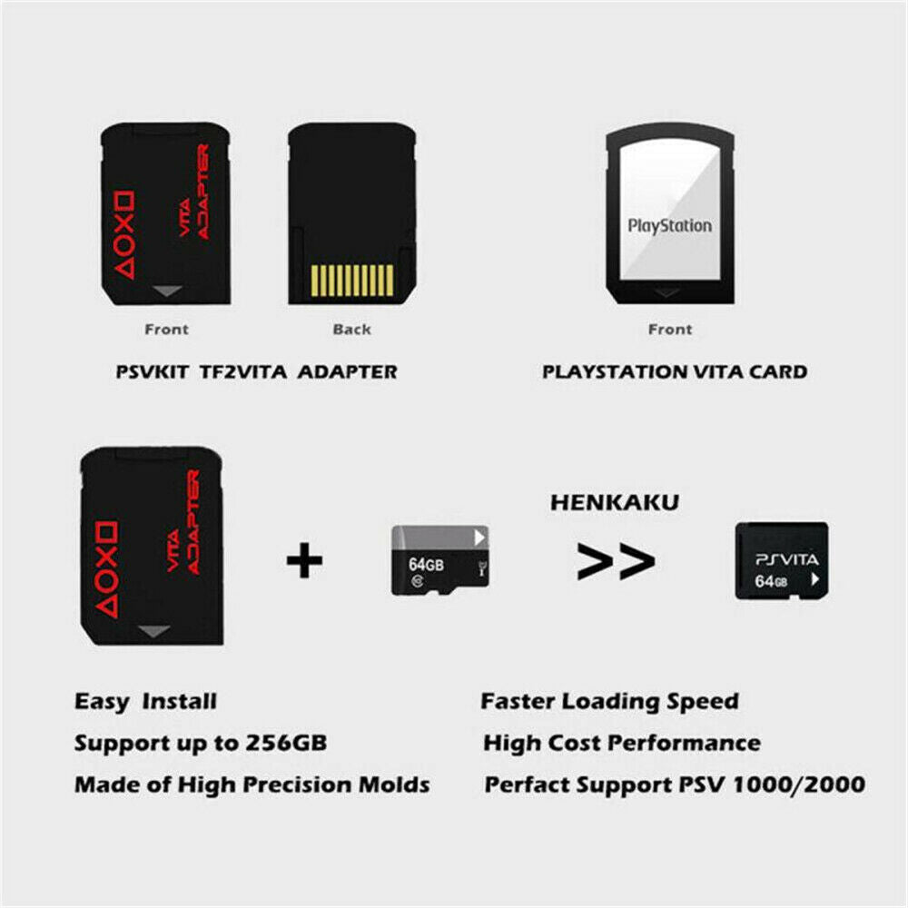 SD2Vita V3.0 For PSVita Game Card to Micro TF Card For PS Vita 1000 2000