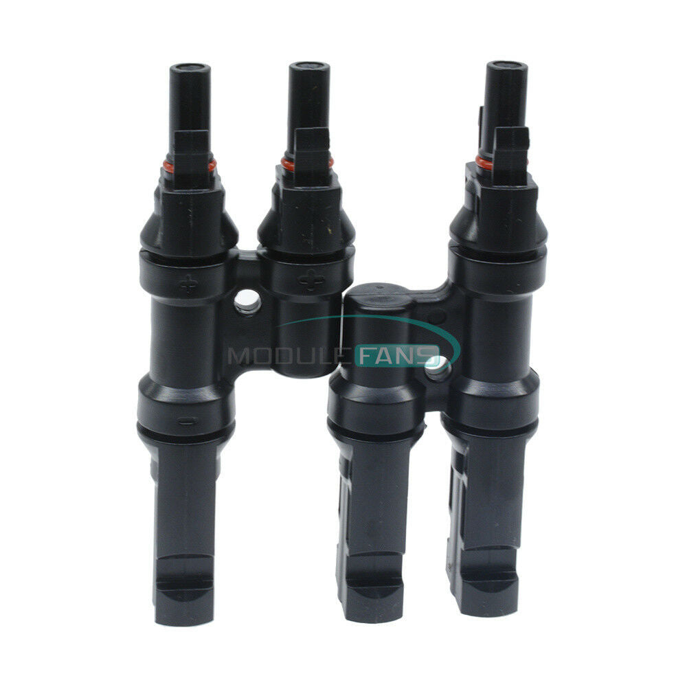 1 Pair Adapter Y Branch T Branch 30A Female Male Connectors for Solar Panel