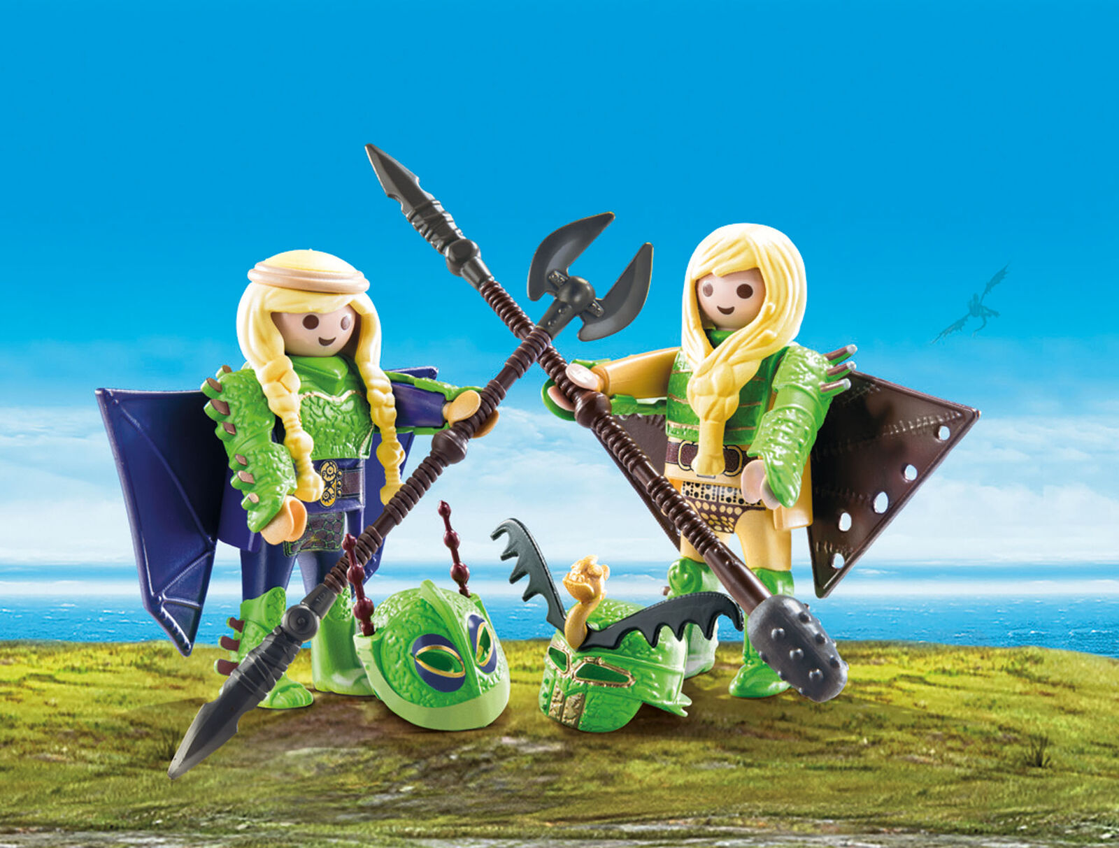 70042 Playmobil Dragons Ruffnut and Tuffnut with Flight Suit Dragons 20pcs 4yrs+