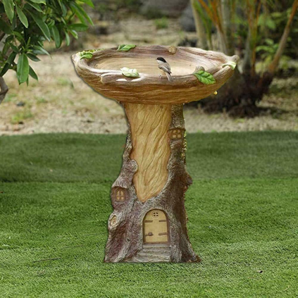 Bird Bath & Feeder Pedestal Free Standing Garden Bird Tray NEW bath Outdoor new