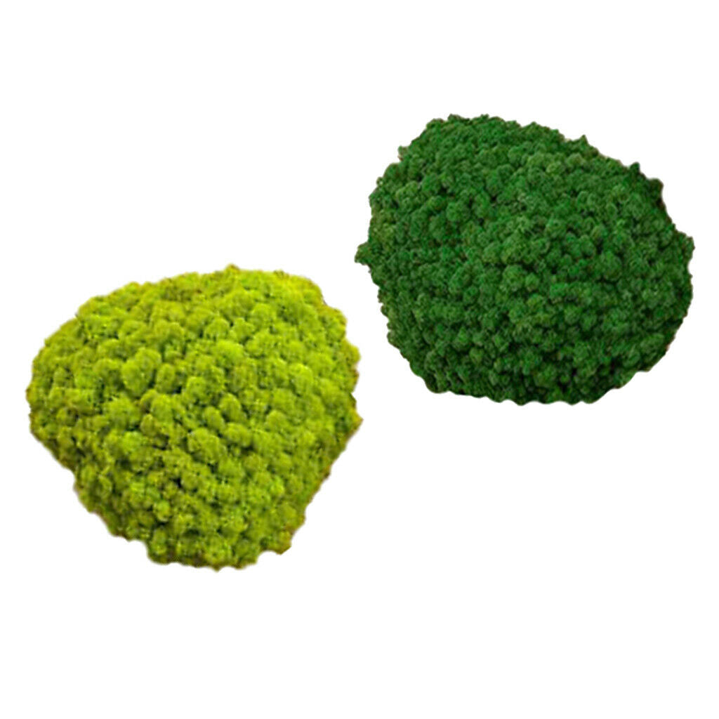Set of 2 25g Wall Artificial Decorative Moss Ornaments for Bedroom Decor