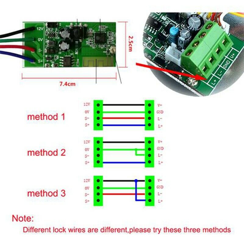 12V DC WiFi Smart Switch for Tags Remote Controls Electronic Lock Keyless DoorY6