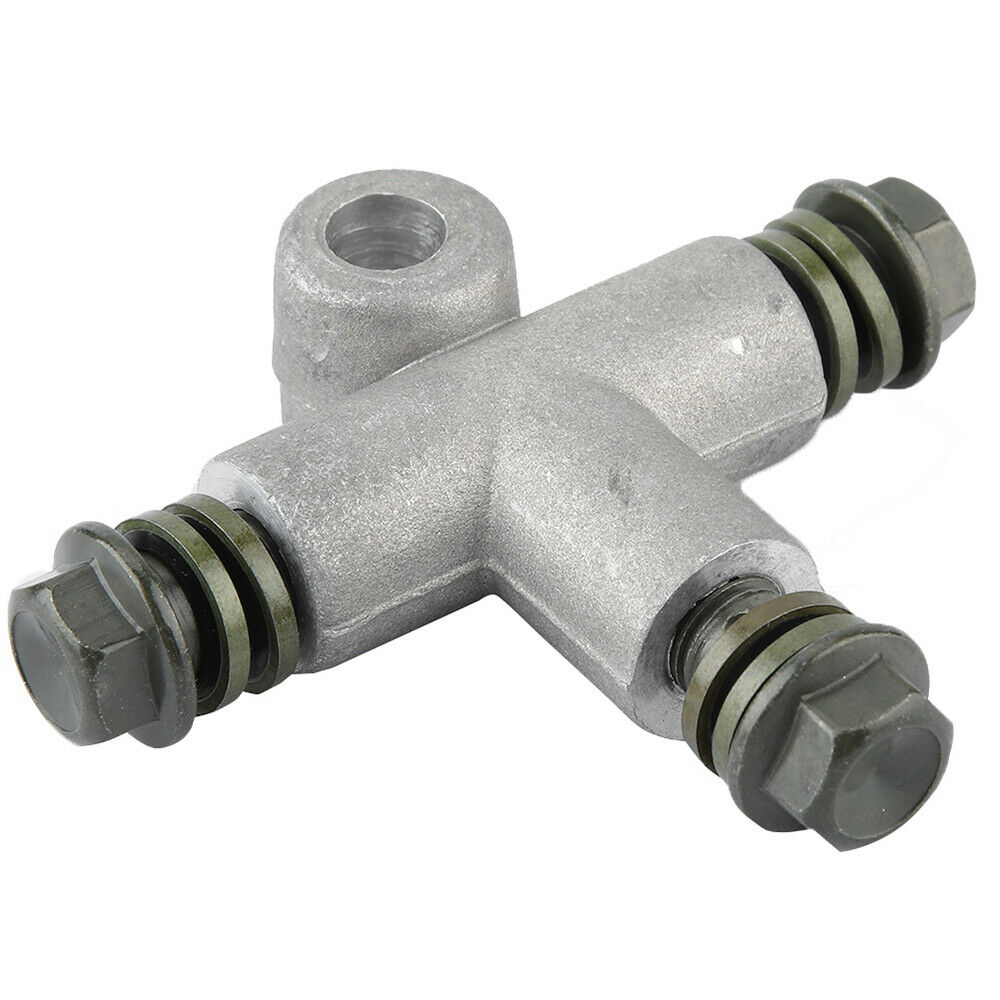 Motorcycle ATV Quad bikes Hydraulic 3 Way Brake Hose Connector Adapter Oil Pipe