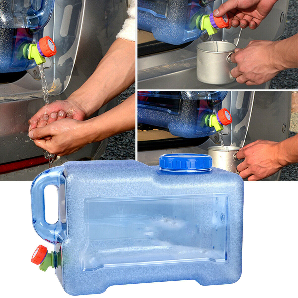 Water Carrier Storage Container Camping Hiking Climbing Travel 12L with Spigot