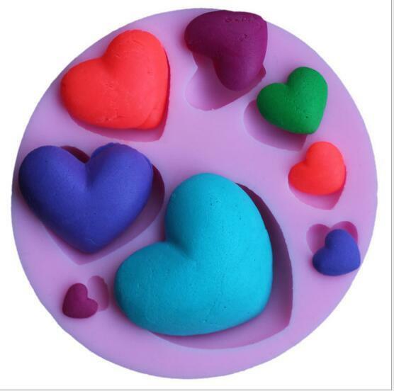 DIY baking cake mold love pattern silicone mold Decorating Baking Mould