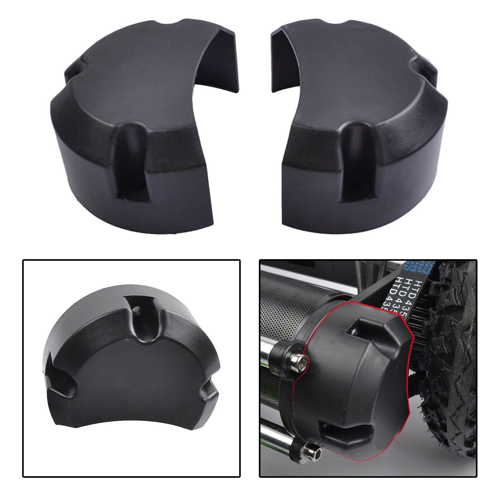 2x Electric All Terrain Skateboard Belt Covers Roller Case Refit Accessories