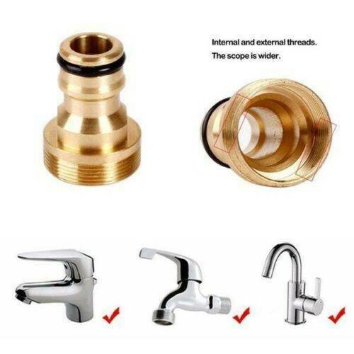 1X Brass Male Quick Connector Adaptor Home Garden Water Hose Pipe Tap Connector
