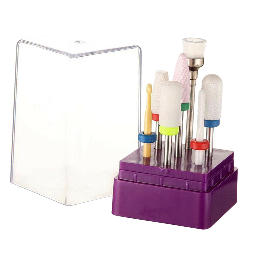 7 3/32'' Nail Drill Bits Acrylic Nails Grinding Buffing Sanding Bit Kit 01