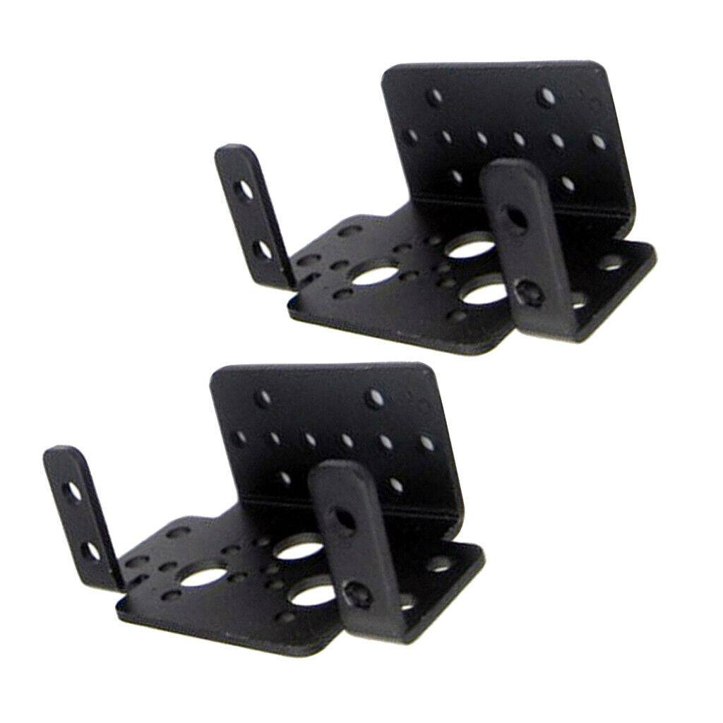 2pcs Multi-function Steering Gear Bracket 995 Servo Accessories Black