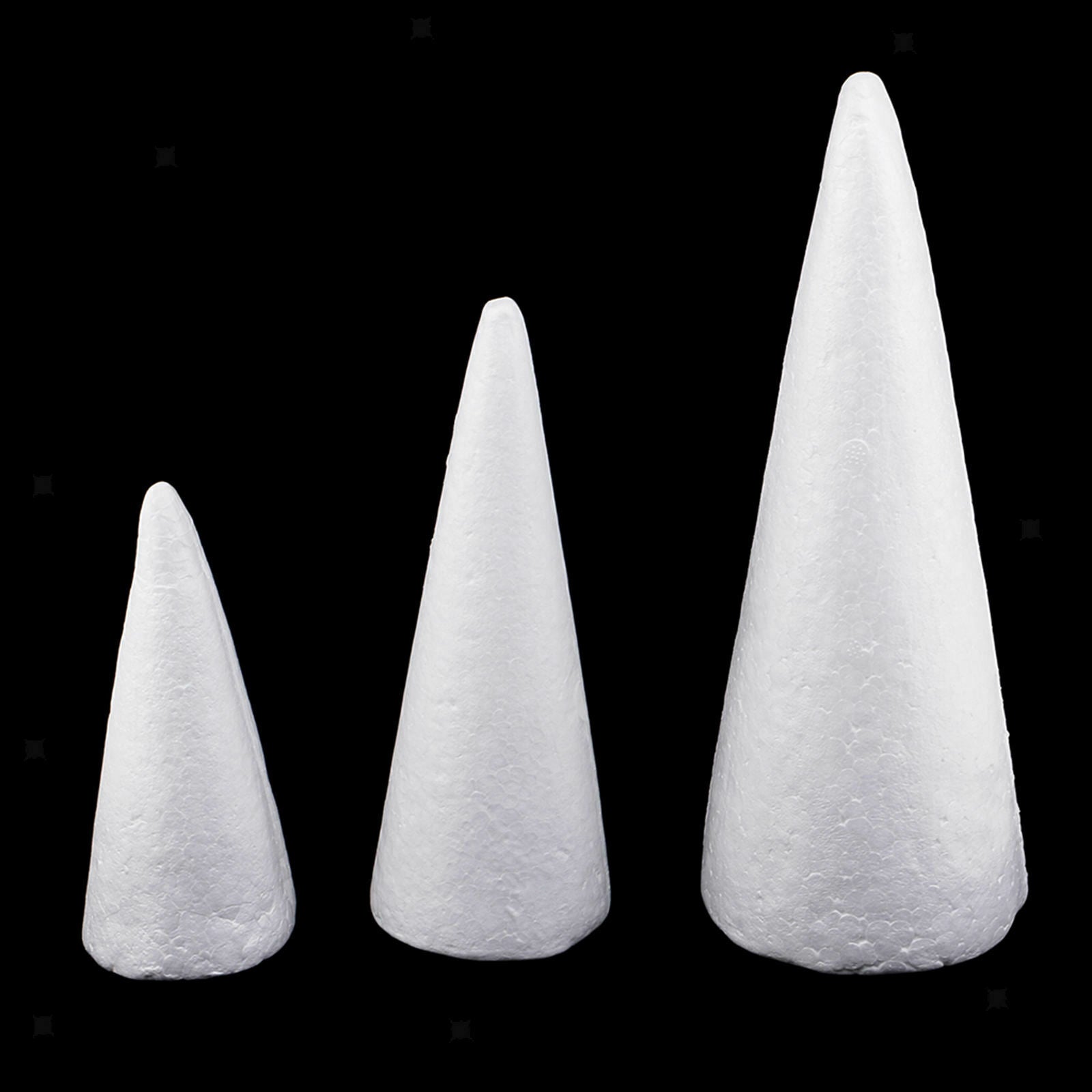 6 Pcs/set Cone Foam Shapes Decoration Styrofoam Toys Christmas Gift
