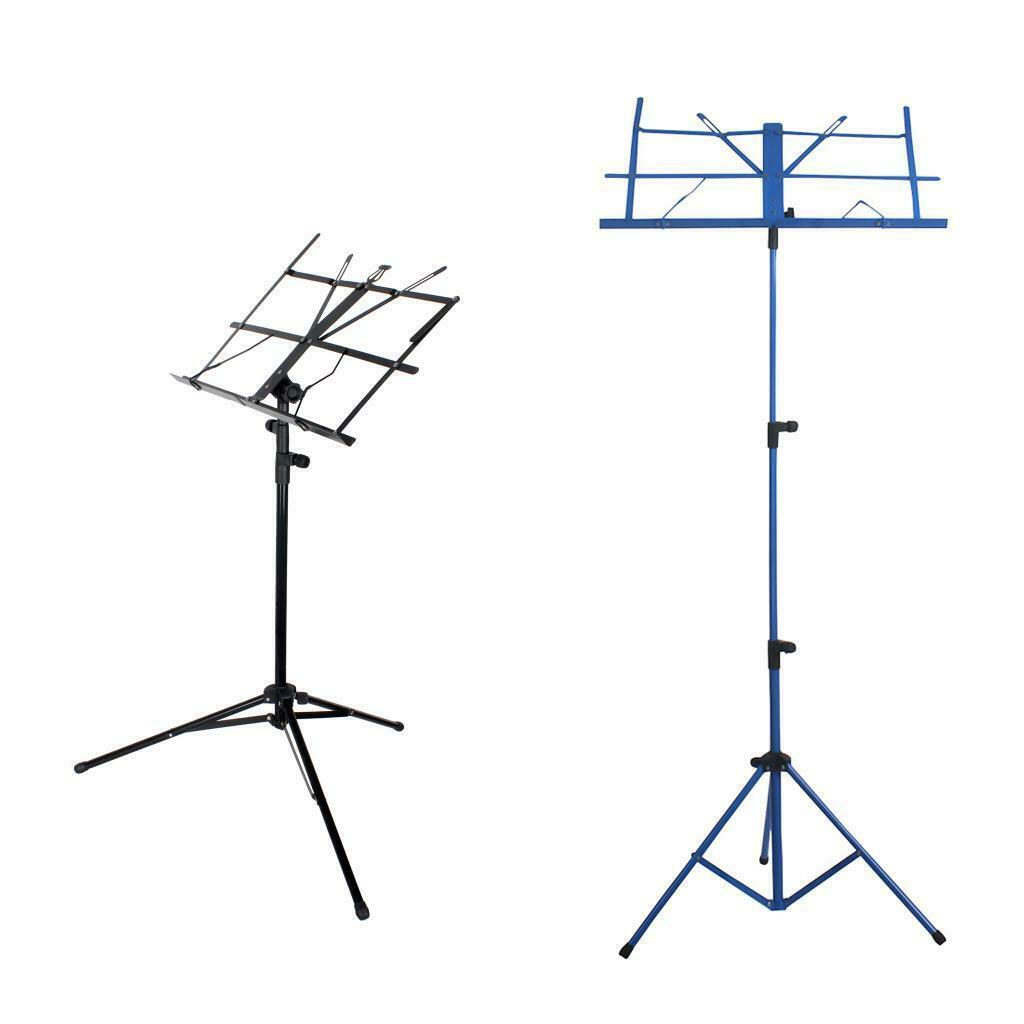 Portable Folding Sheet Music Stand with Carry Bag Black