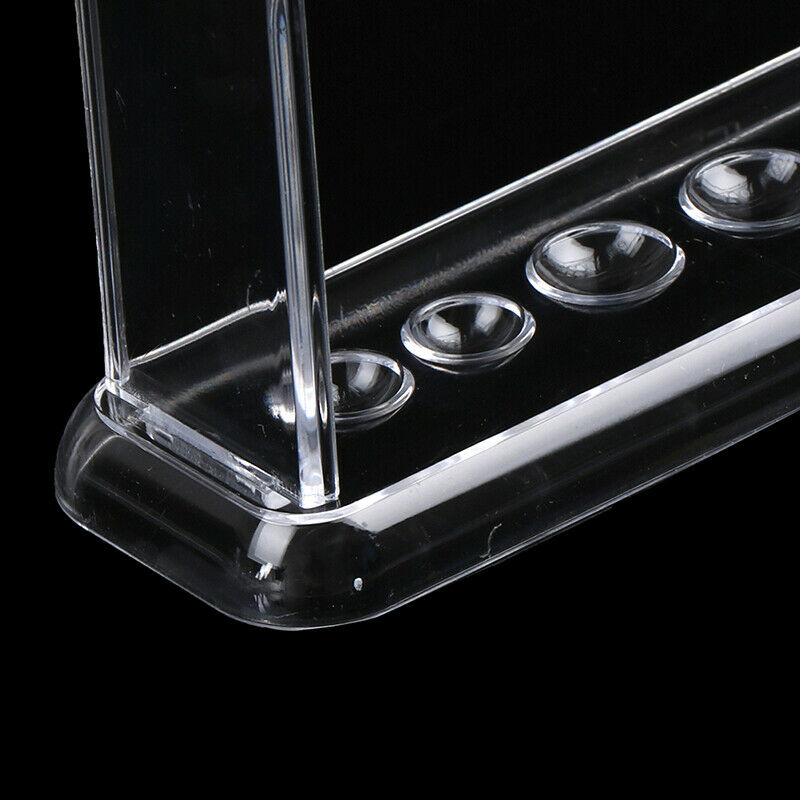 Plastic Clear Test Tube Rack 6 Holes Stand Lab Test Tube Stand Shelf WHDFAU