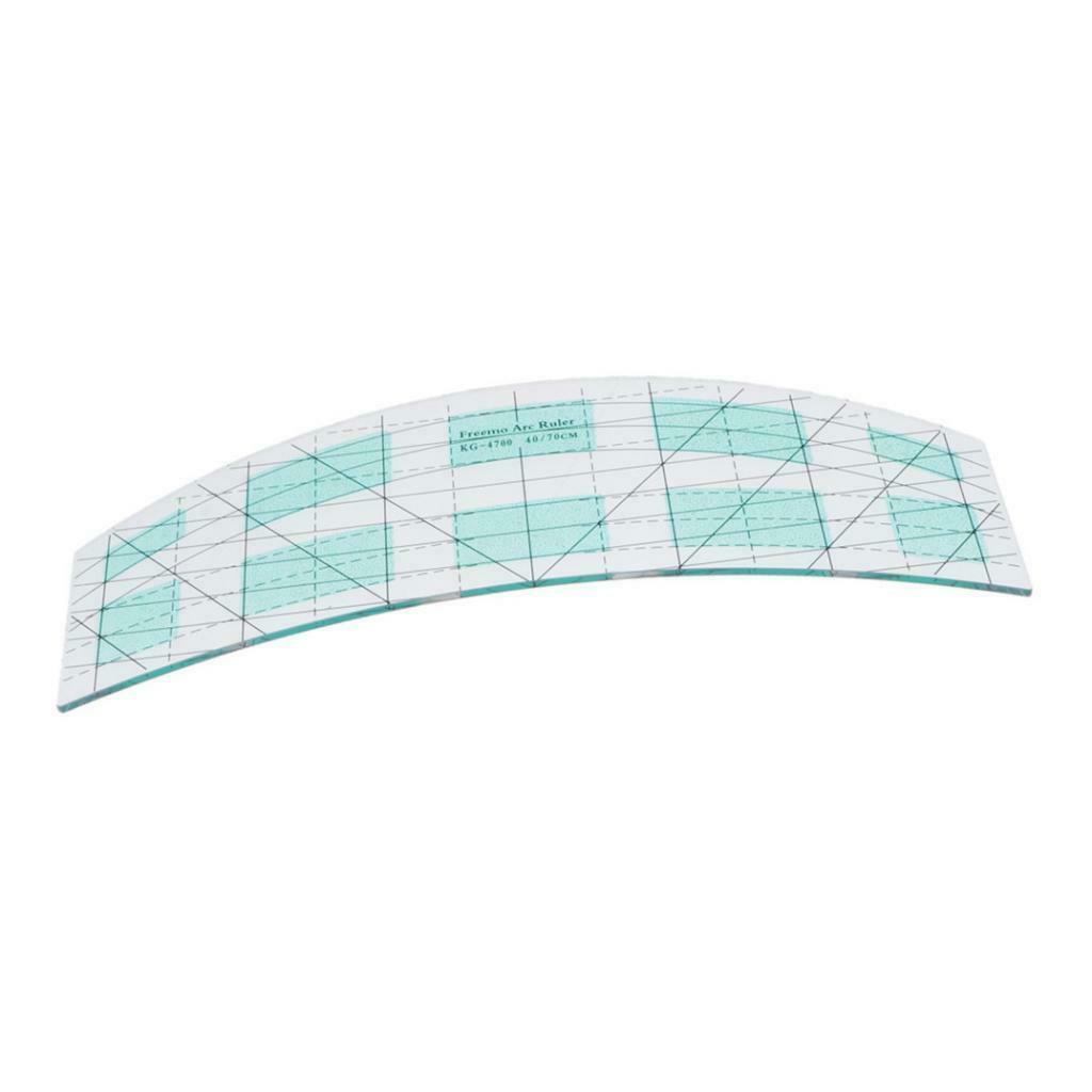 Black Line Curved Craft Quilting Ruler Template Cutting Drawing Sewing Tools