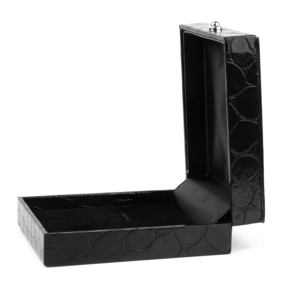 Black PU Leather Tie Clip