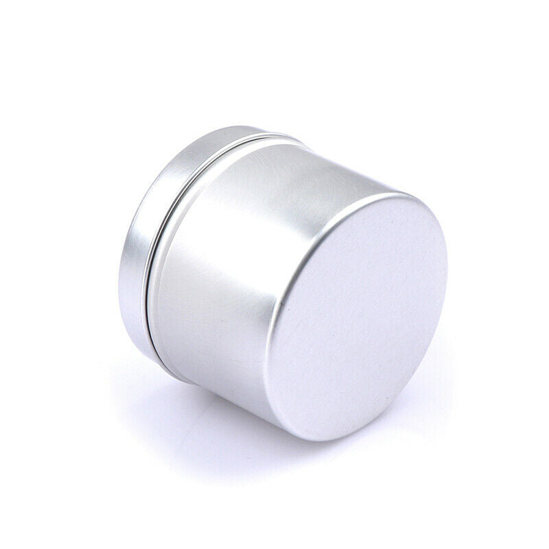 DIY 120ML Scented Candle Tin Tea Jar Handmade Candy Round Aluminum Storag.l8