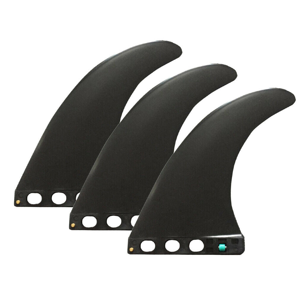 Surfboards 3x 9 Inch Soft Top Fin Free No Tool Fin Screw Black Replacement