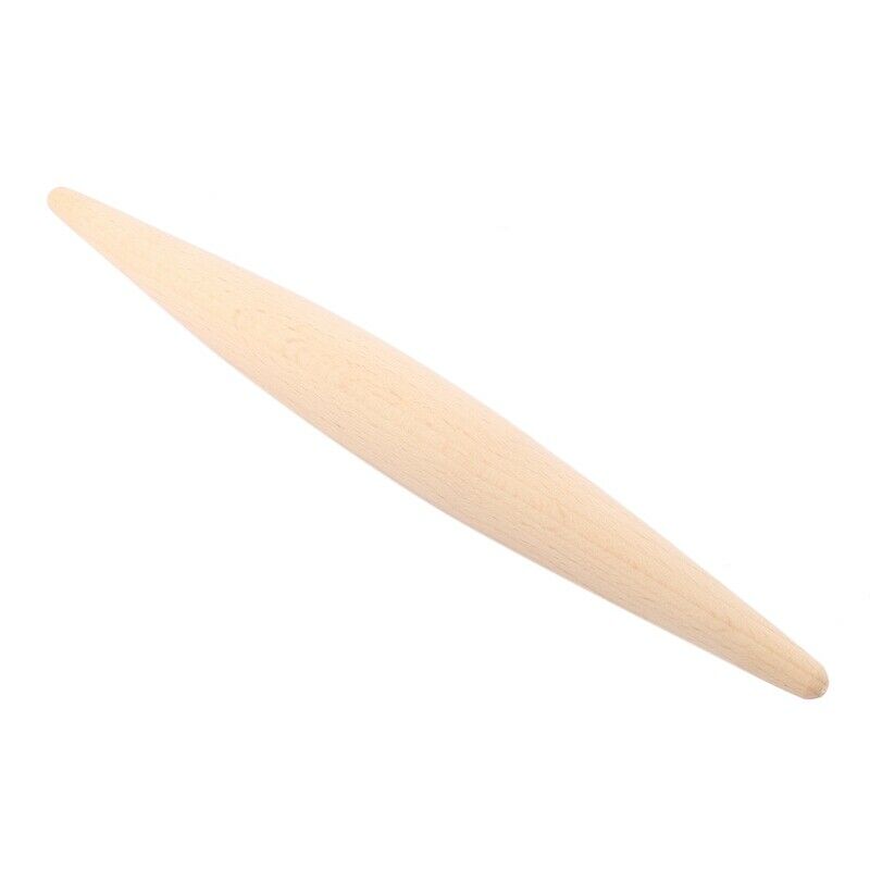 1X(Solid Wood Rolling Pin Beech No Paint No Wax Noodle Dumpling Dough Pressure2)