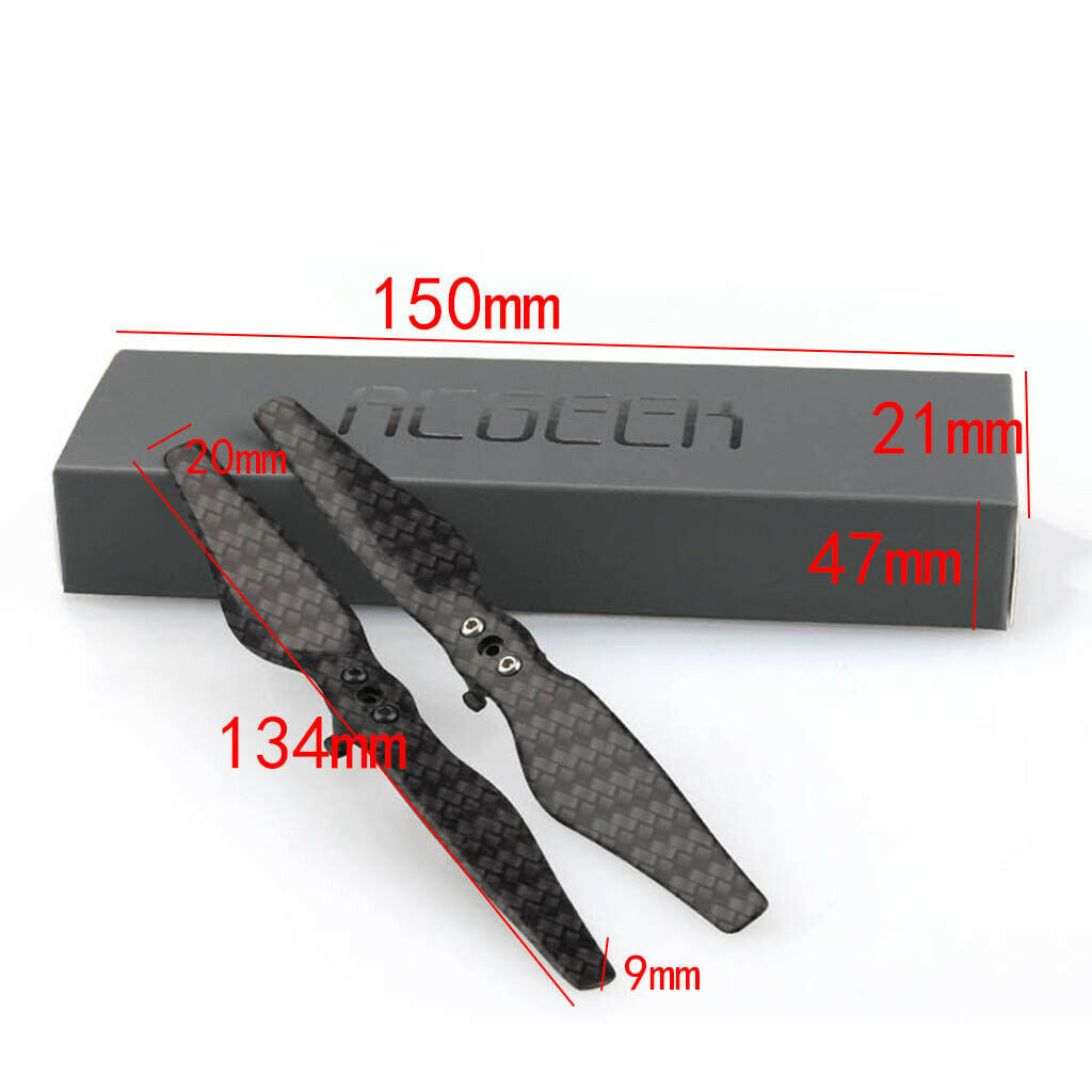 2 Pairs of RC Carbon Fiber Release Folding Propellers for DJI Four Axle Good
