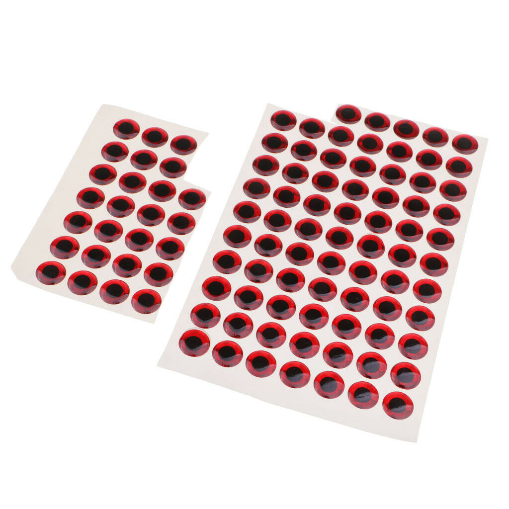 200 Pcs Waterproof DIY Fishing Lure Eyes Self Adhesive Fly Tying