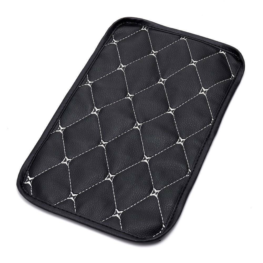 Car Armrest Pad Cover Auto Center Console Box Pu Leather Cushion Mat Universal*1