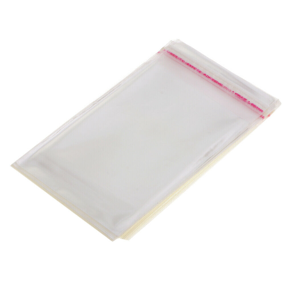 Blesiya 7x10cm Plastic Cello Bags for Bakery, Candle, Cookie,Jewelry, 100pcs