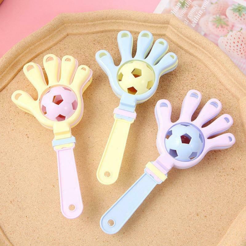 Kids Rattle Toys Bright Color Double Ball Inside Funny Accompany Toys