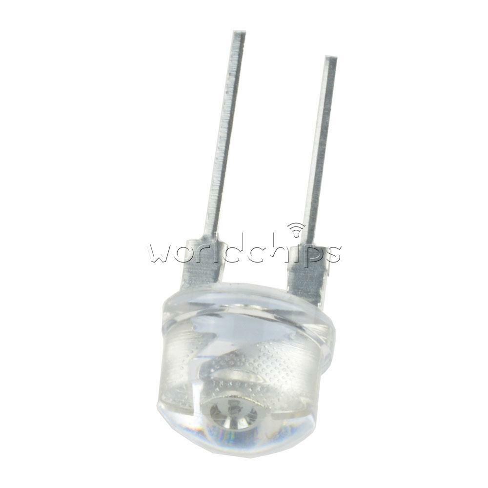 10PCS White 8MM 0.5W Straw hat LED High-Power Emitting Diode Light New