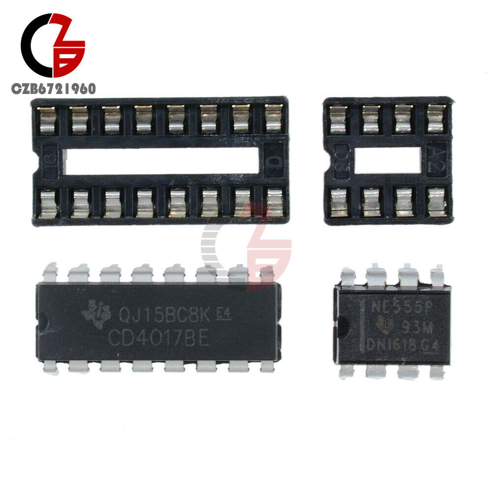 10PCS NE555+CD4017 LED Light Water DIY Kit Electronic Suite Water Lamp Module