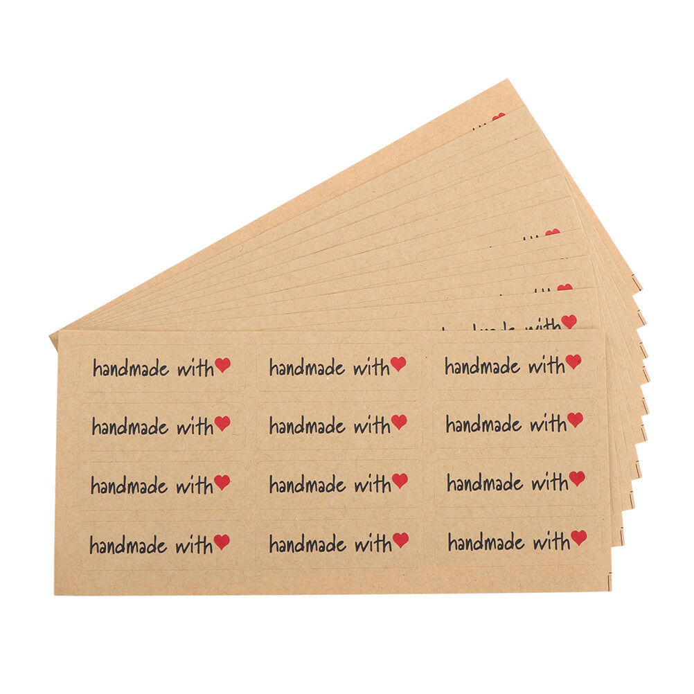 120PCS DIY Kraft Sealing Stickers Paper Crafts Hand Made Label Packagin.l8
