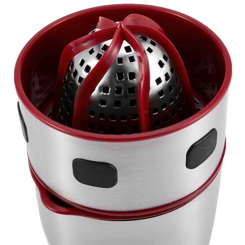 Citrus Juicer Manual Juicer Portable Stainless Steel Juicer Lid Rotation SqueeJ9