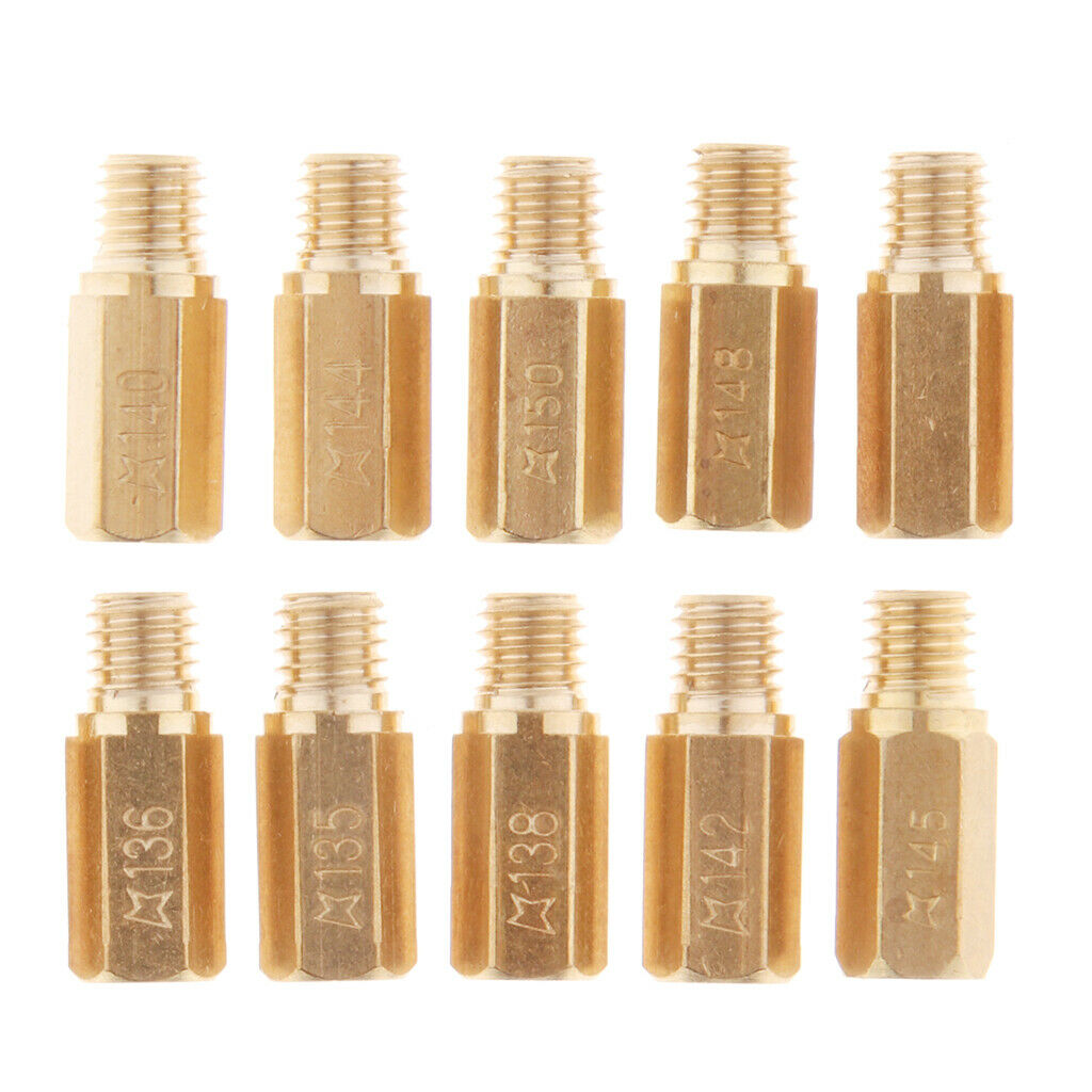 10x Carburetor Main Jet 135 136 138 140 142 Kit for   OKO CVK KOSO PWK