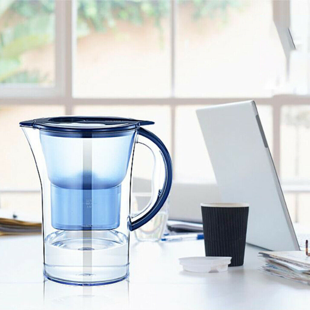 1x Water Filter Pitcher Water Reduces Chlorine Metals Clean Water Household Jug