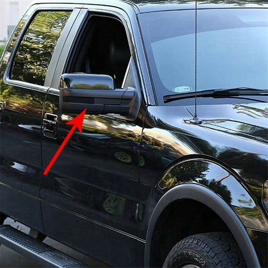 Pair LED Side Mirror Reflector Turn Signal Light Smoked lens For Ford F150 09-14