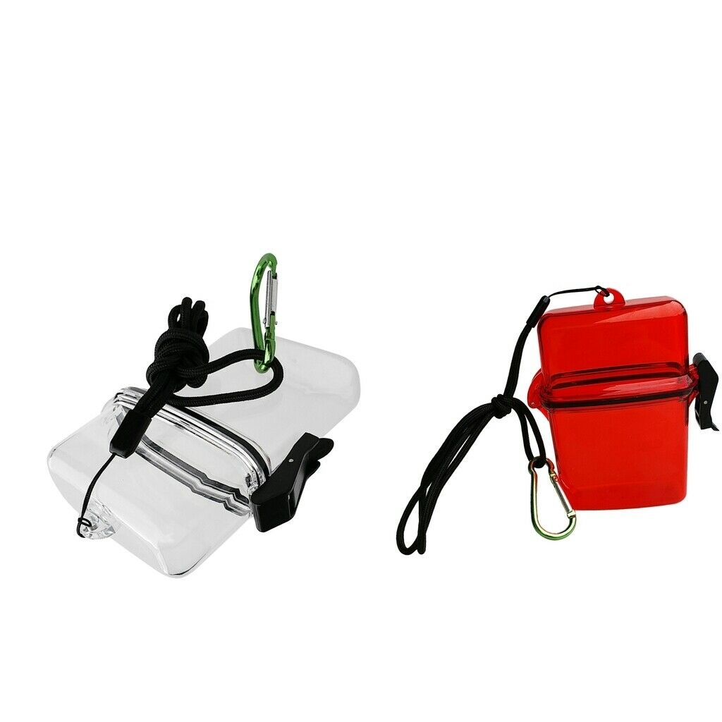 Set of 2 Solid Kayak Waterproof Dry Box Swimming Waterproof Case Container