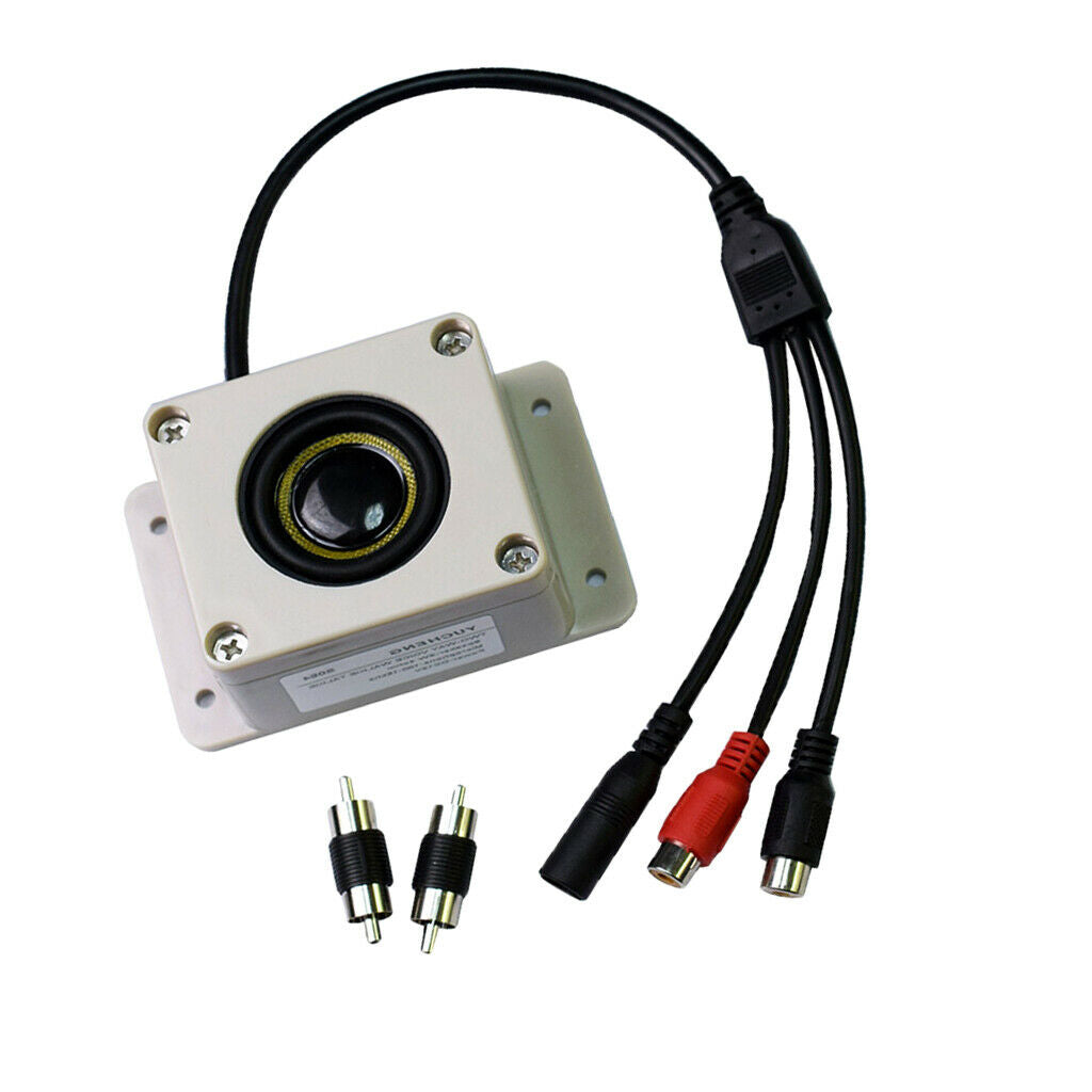 Waterproof Outdoor Mic Speaker for Security IP Camera Audio Recording